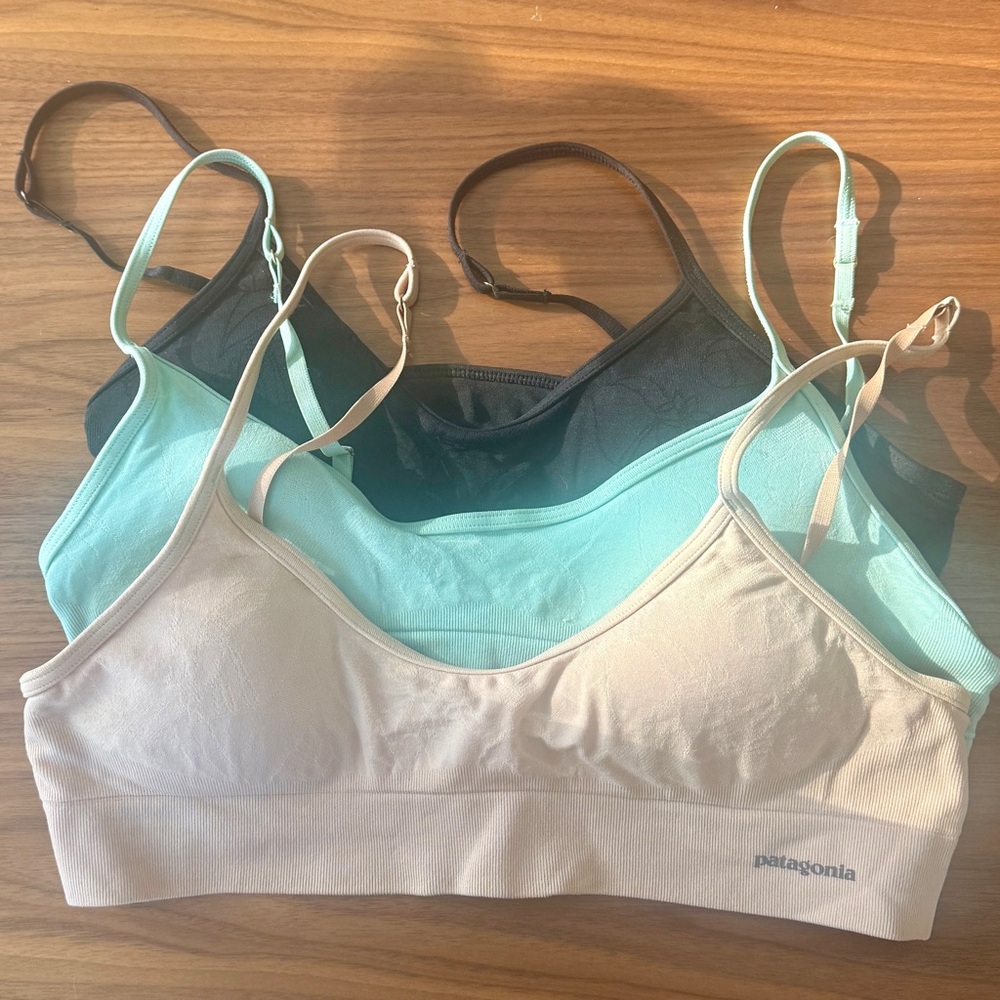 Patagonia Women's Bra Trio - Cream, Mint, Black